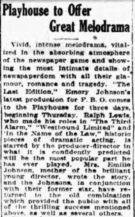 Mount Vernon, New York, Daily Argus 29th Dec 1925 trimmed